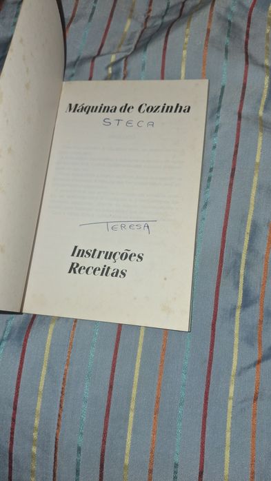 Máquina de Cozinha instruções receitas livro