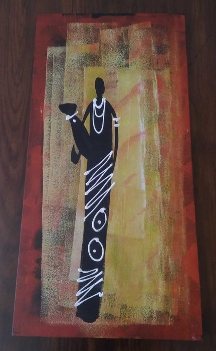 2 Telas pintadas à mão