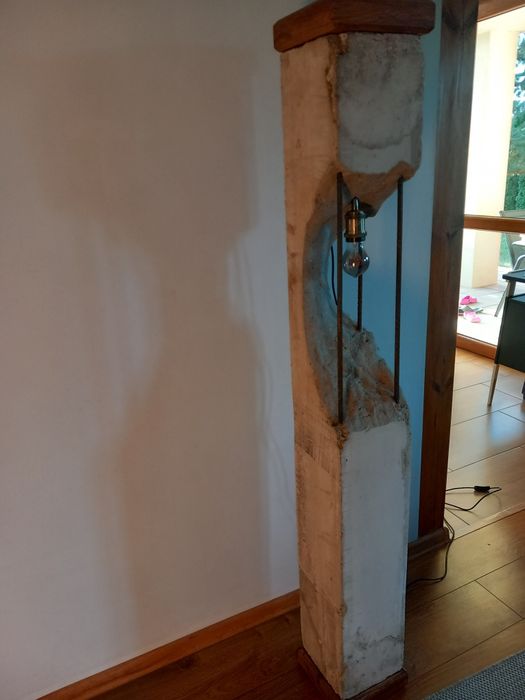 Lampa beton + stal Loft