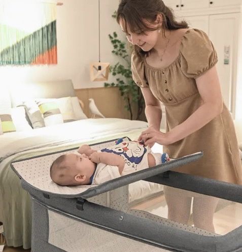 ліжко дитяче гойдалка кроватка детская ліжечко для малюка