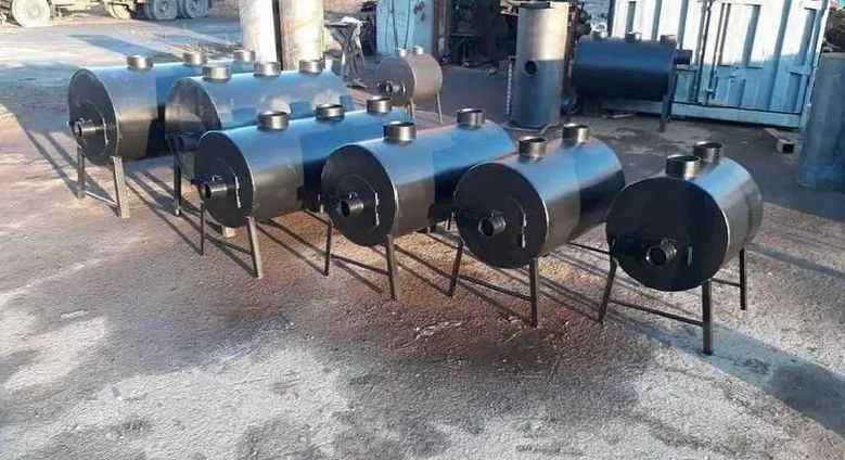 205м3! 5мм! ВЕЧНАЯ! НЕ ПРОГОРИТ! Печь Буржуйка Булерьян