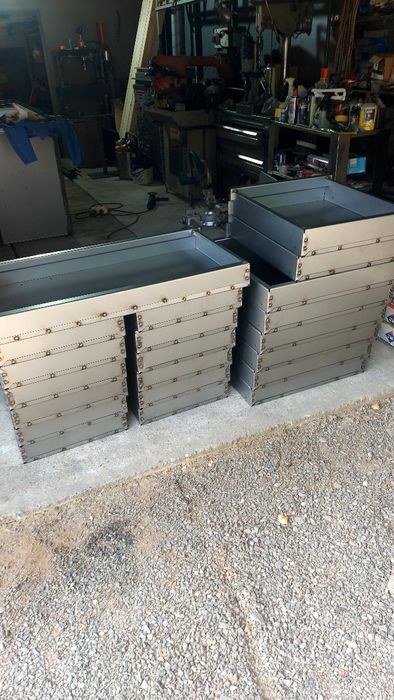 Szuflada stalowa na wymiar szuflady warsztatowe  bhp do warsztatu