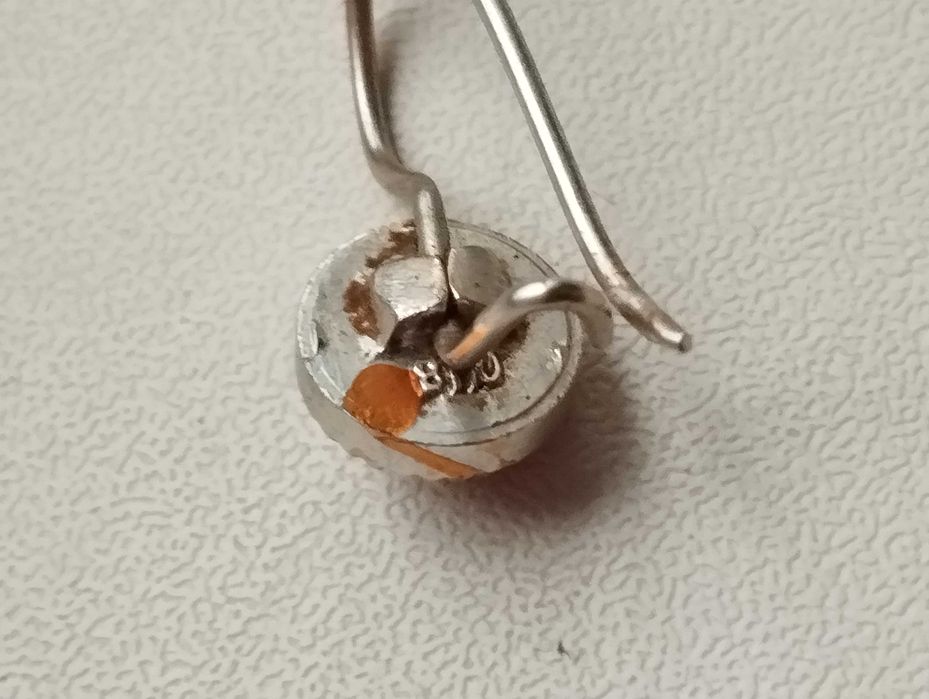 Сережки бижутерія з клеймом