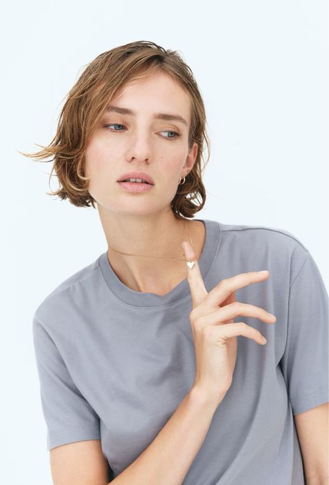 Базова футболка H&M з м'якого бавовняного трикотажу