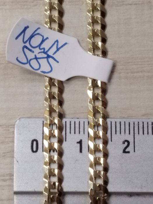 Nowy złoty łańcuch pancerka 585 14k 55cm 11.30gr unikat!!