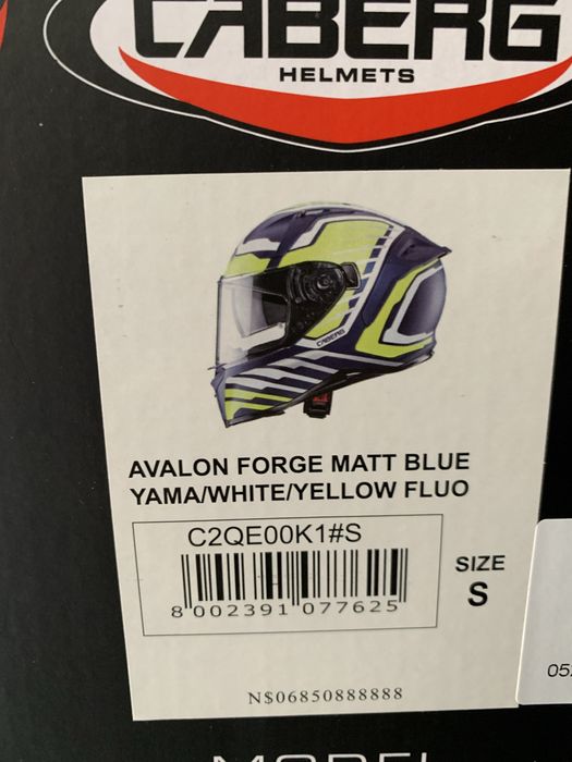 Kask motocyklowy Caberg Avalon Forge rozmiar S, Blenda, Fluo!