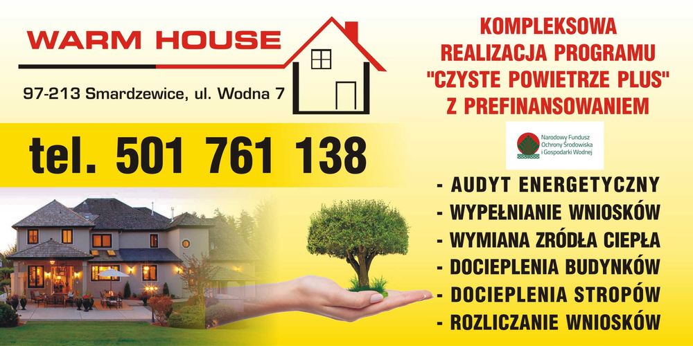 Docieplenia budynków- wolne terminy 2026 - prefinansowanie Czyste Pow.