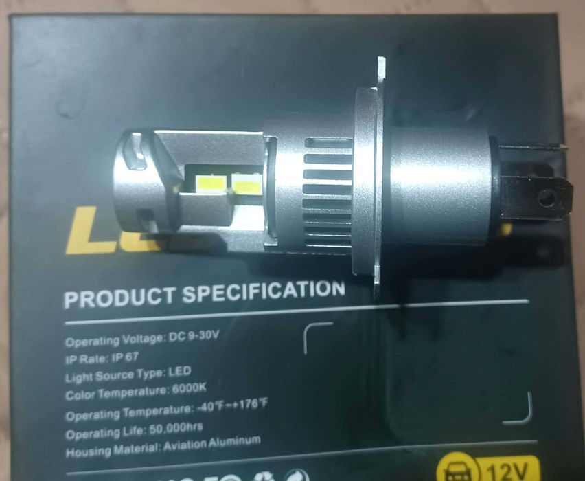 LED para Mota ou Carro  H4 (2 unidades) 50W