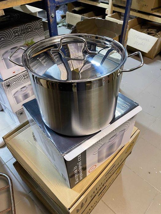 Каструля нержавіюча сталь 13л/16л/19л/22л/26л/35л Zauberg