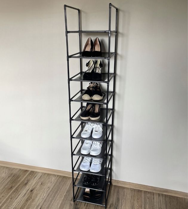 Półka na buty 10 półek modułowa organizer regał czarna