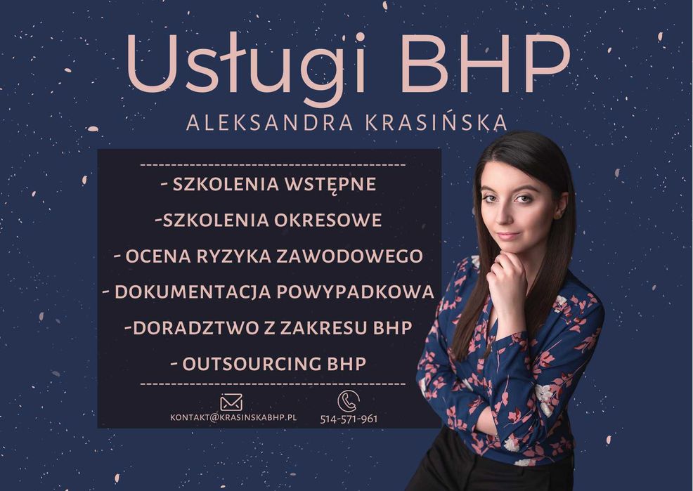 Usługi BHP- szkolenia wstępne, okresowe, outsourcing, ORZ, wypadki...