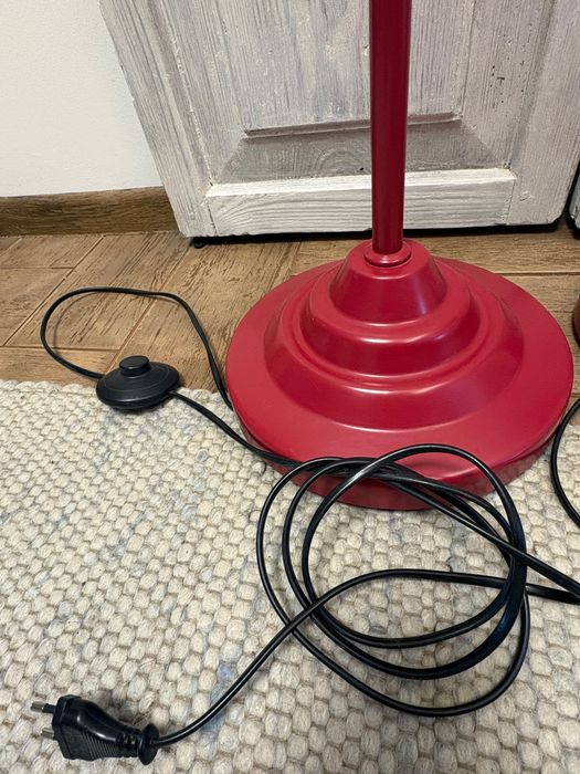 Lampa lampka barometer IKEA czerwona ZESTAW!!!