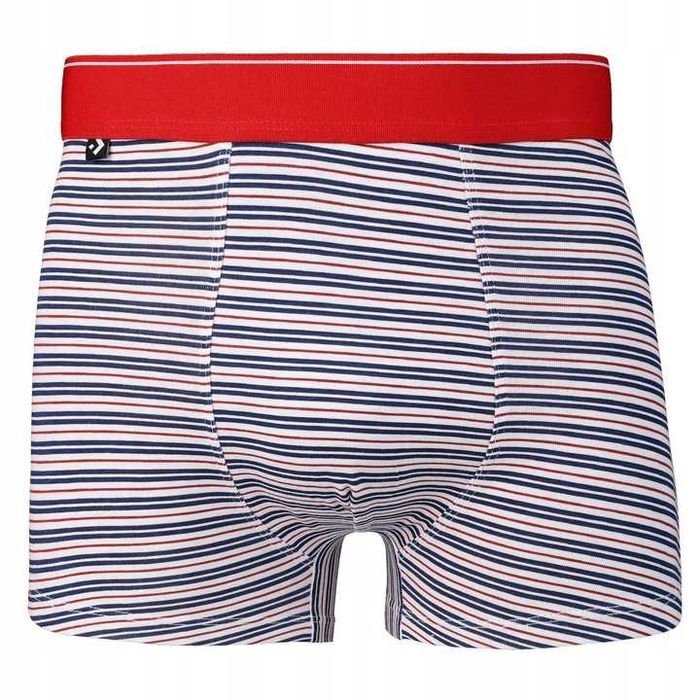 4xBokserki męskie majtki bawełniane dopasowane w paski 4-pak rozmiar M