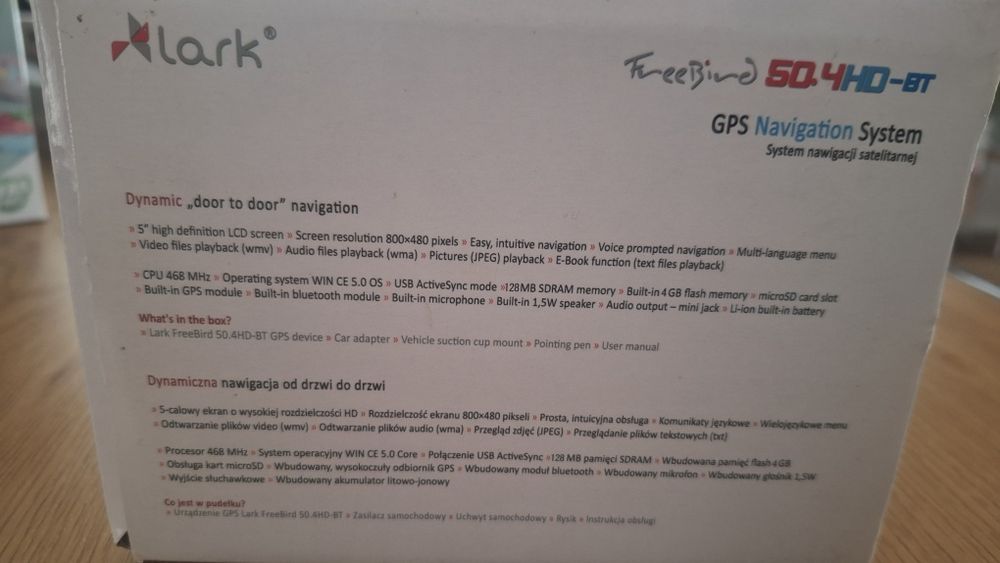 Lark nawigacja 5'' HD Bluetooth + uchwyt GRATIS