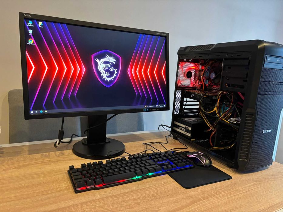 Zestaw Do Gier i5 4x3.7GHz/GTX950-2GB/Ram-16GB/SSD+1TB/Monitor 24'