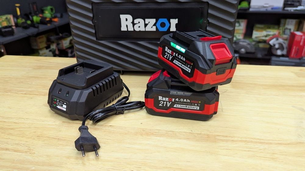 2акб High 4.0Ah+Болгарка Аккумуляторная +Очки+Кейс Подсветка Рег.об.