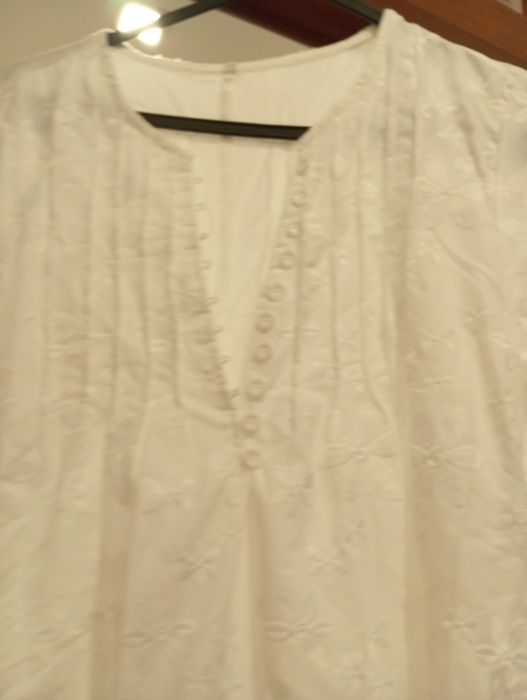 Vestido branco comprido