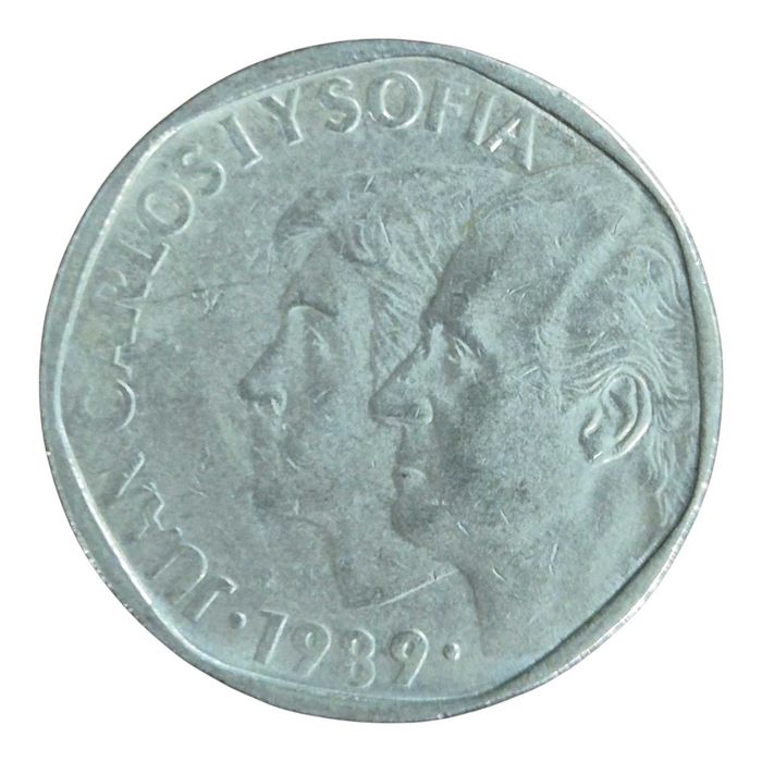 Espanha. Moeda 500 pesetas 1989