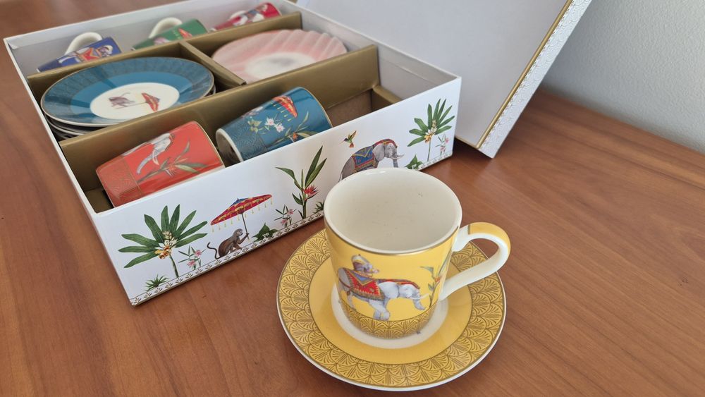 Jogo de 6 chávenas de café Marajah