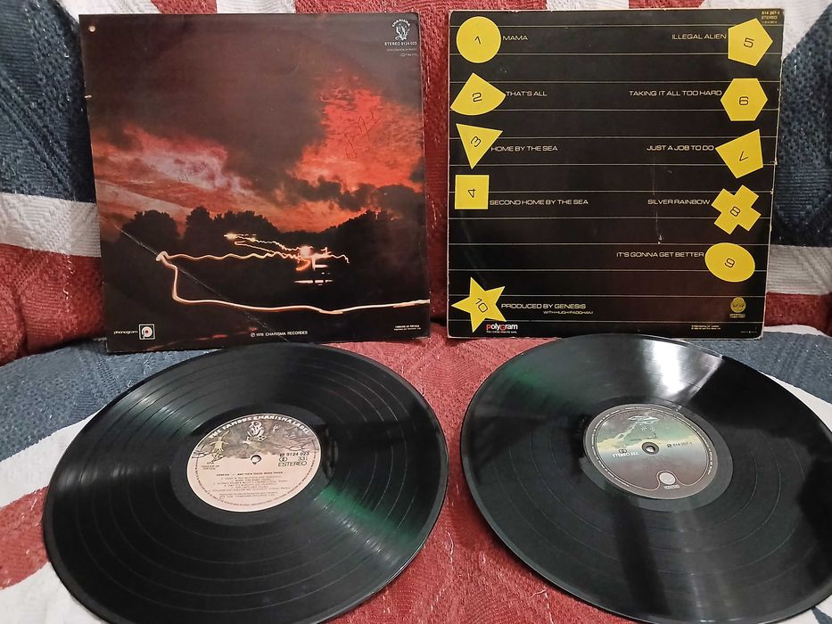 Pack de 3 discos em VINIL LP  Genesis e do seu teclista Tony Banks  "and then There Were Three" , "Genesis" e " A Curious Felling "