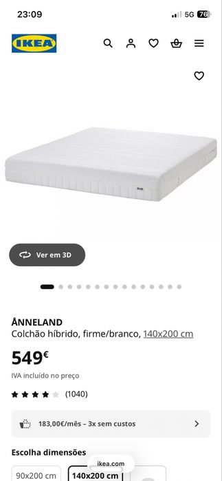 Colchao novo com 4 meses ( tem garantia)