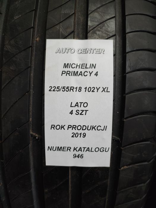 Opony letnie 225/55R18 102Y XL Michelin Primacy 4