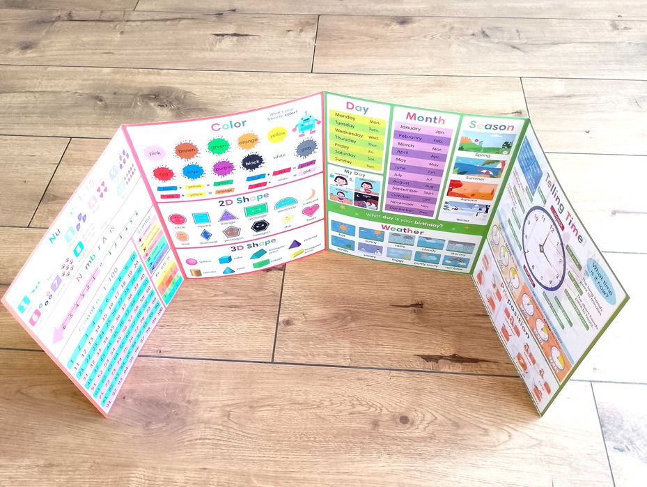 Edukacyjny plakat A4 - My First Learning - Angielski dla dzieci