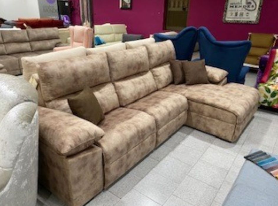 Sofa Chaise c/ 2 RELAX - NOVO - FABRICA