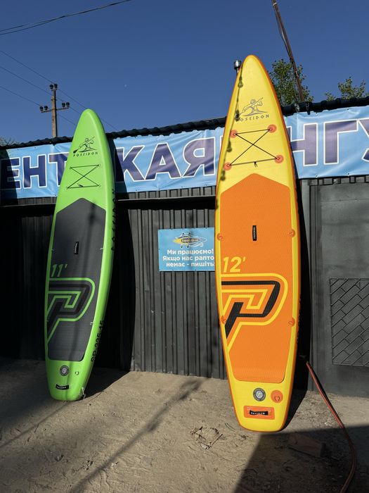 Кращій сапборд 12 стійкий та надійний SUP Poseidon SP-365-15