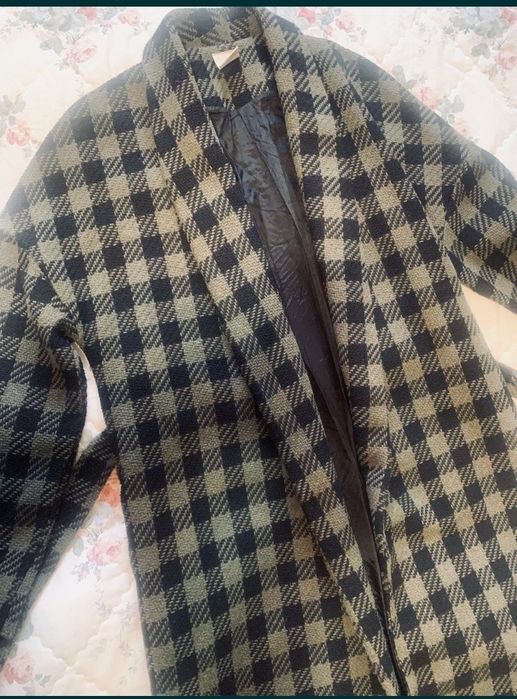 Пальто-халат в клетку Италия С-М-Л.