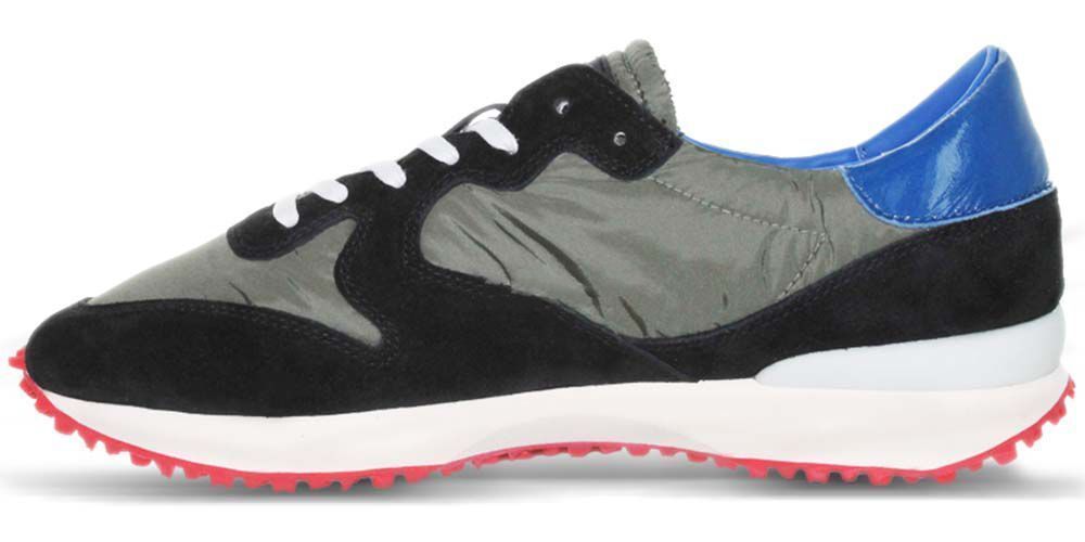 D.A.T.E. Półbuty męskie - Spike Nylon Army - r 42 - czarne skórzane