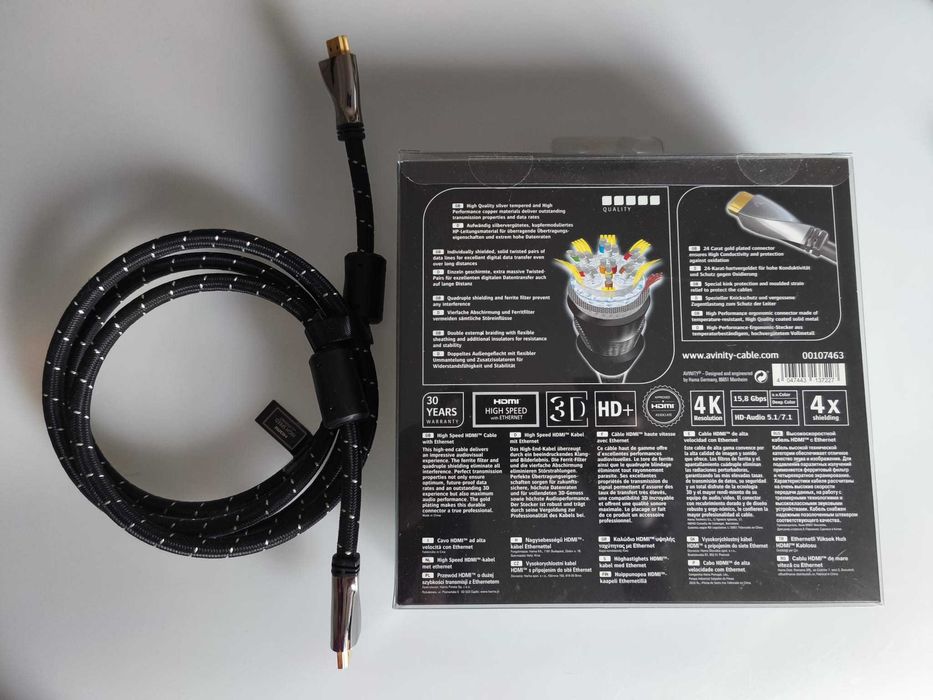 Cabo HDMI Premium Avinity High Speed 2m – Estado Imaculado