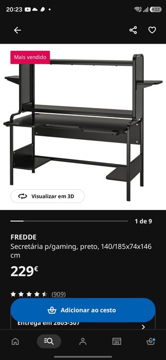 Secretaria IKEA gaming