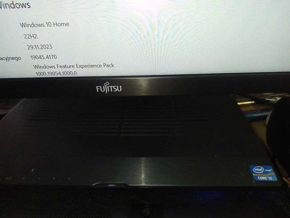 FUJITSU x923 AIO 23" , i3-4160T, 4X3,10 GHz, dysk SSD 240GB, ram 8GB