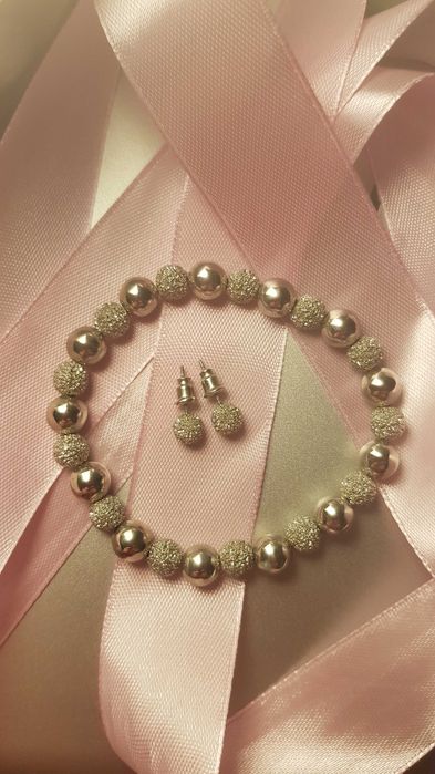 Браслет, сережки комплект. Прикраси, біжутерія, святкова