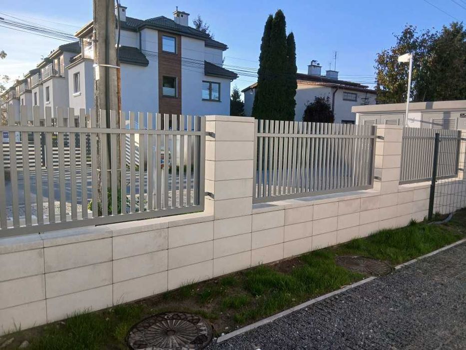 Ogrodzenia Budowa  Klinkier   Joniec  Pustak łupany  Bloczek betonowy