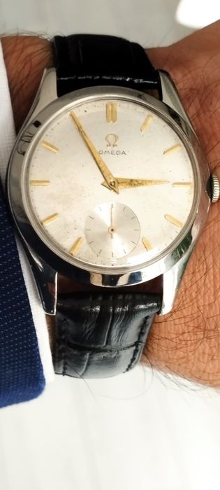 Oryginalny szwajcarski zegarek Omega oversize