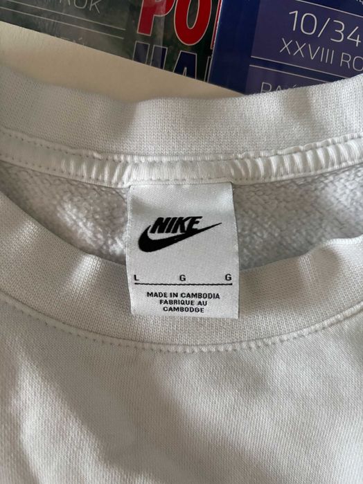 Nike bluza męska biała wygląda jak nowa