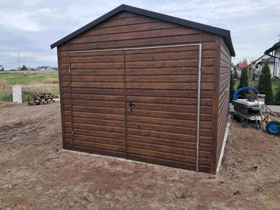 Garaż blaszany 4x5 WZMOCNIONY PROFILAMI. Producent. PROMOCJA !