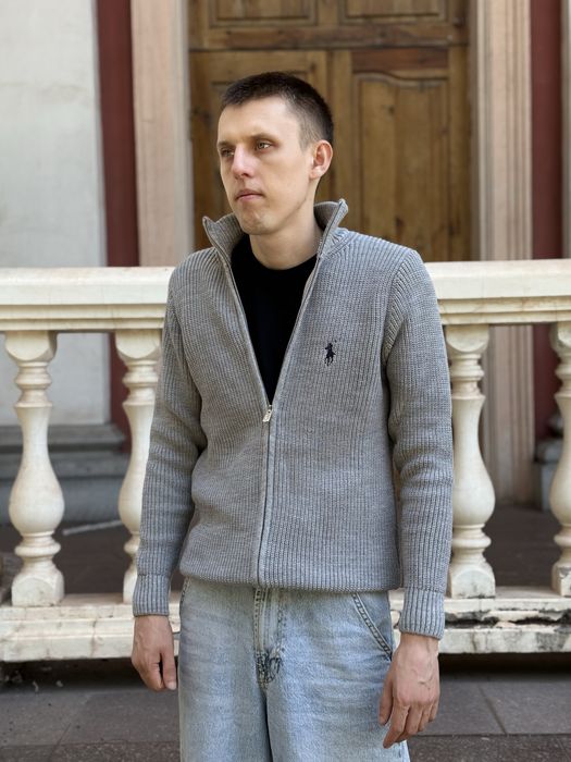 ‼️ ХІТ 2026 ‼️ Кардиган Поло Ральф Лорен вязаный мужской  Мужской кардиган Polo Ralph Lauren черный Свитер Поло вязка Кофта на молнии Поло Ральф