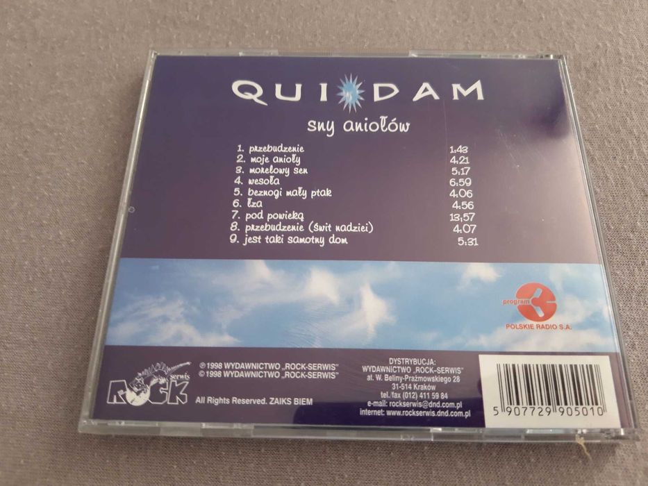 Quidam - Sny aniołów CD 1998 pierwsze wydanie praktycznie jak nowa