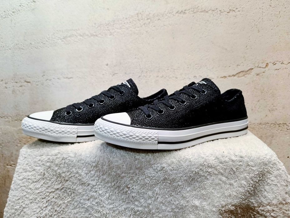Trampki CONVERSE Chuck Taylor ALL STAR SNINGRAY METALLIC OX r.37,5 czarne stan idealny