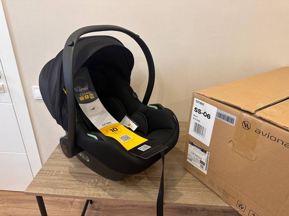 Автокрісло Anex SS-06 ECE R16 (чорне) переноска для новонародженого