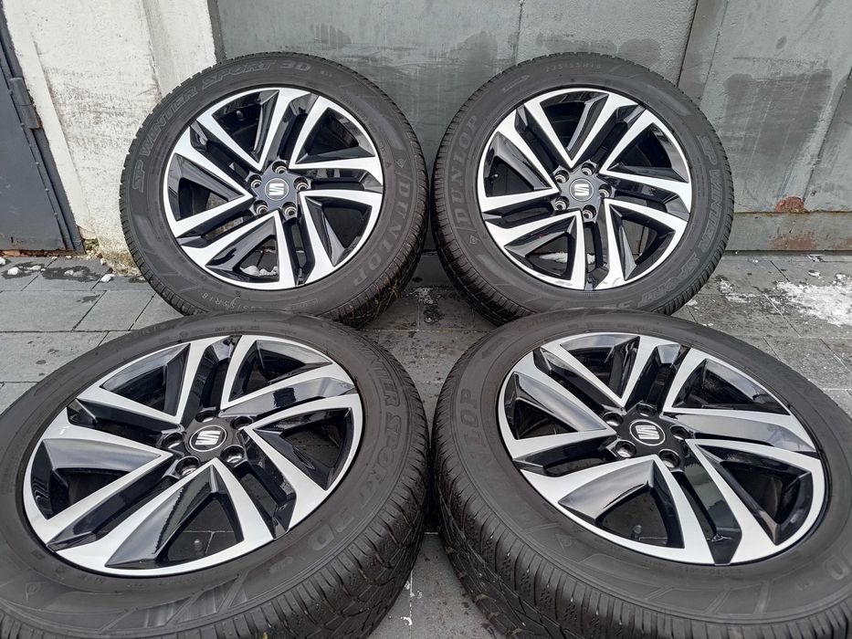Oryginalne alufelgi 18 Seat Terraco 5x112 Tiguan, Kodiaq, opony zimowe