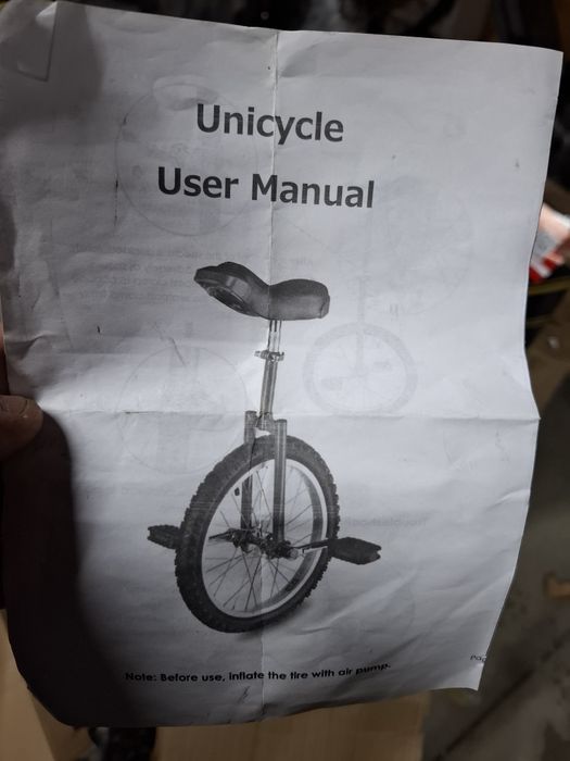Nowy unicycle rower jednokolowy 16 cali
