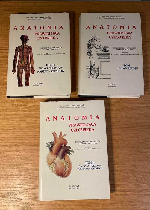 Anatomia Prawidłowa Człowieka Ziółkowski tom 1-3