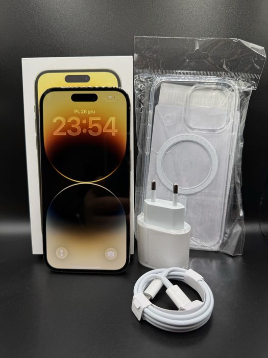  iPhone 14 PRO | 128 GB |  kolor - GOLD | – Stan PERFEKCYJNY