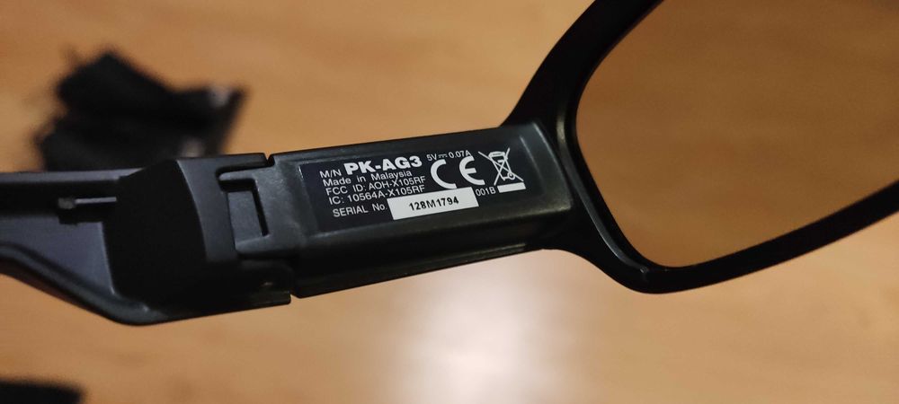 Óculos 3D ativos por radio frequência PK-AG3