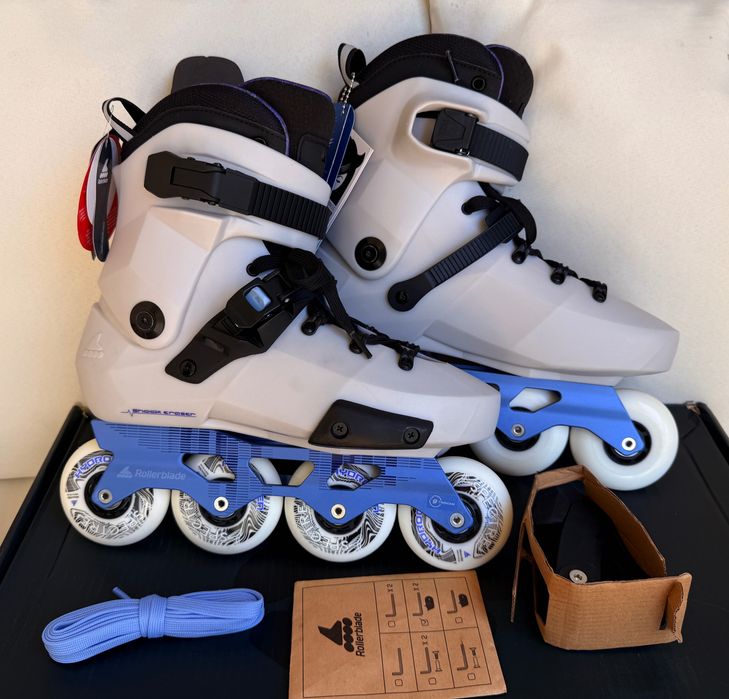Rolki Rollerblade Twister na XT biało - niebieskie 42-42,5