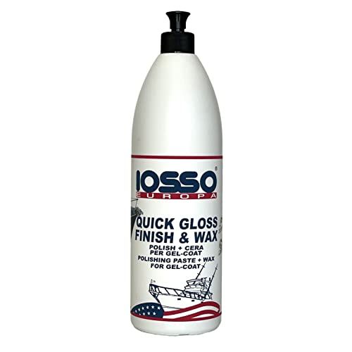 outlet iosso quick gloss finish & wax polish wosk do łodzi 1000ml